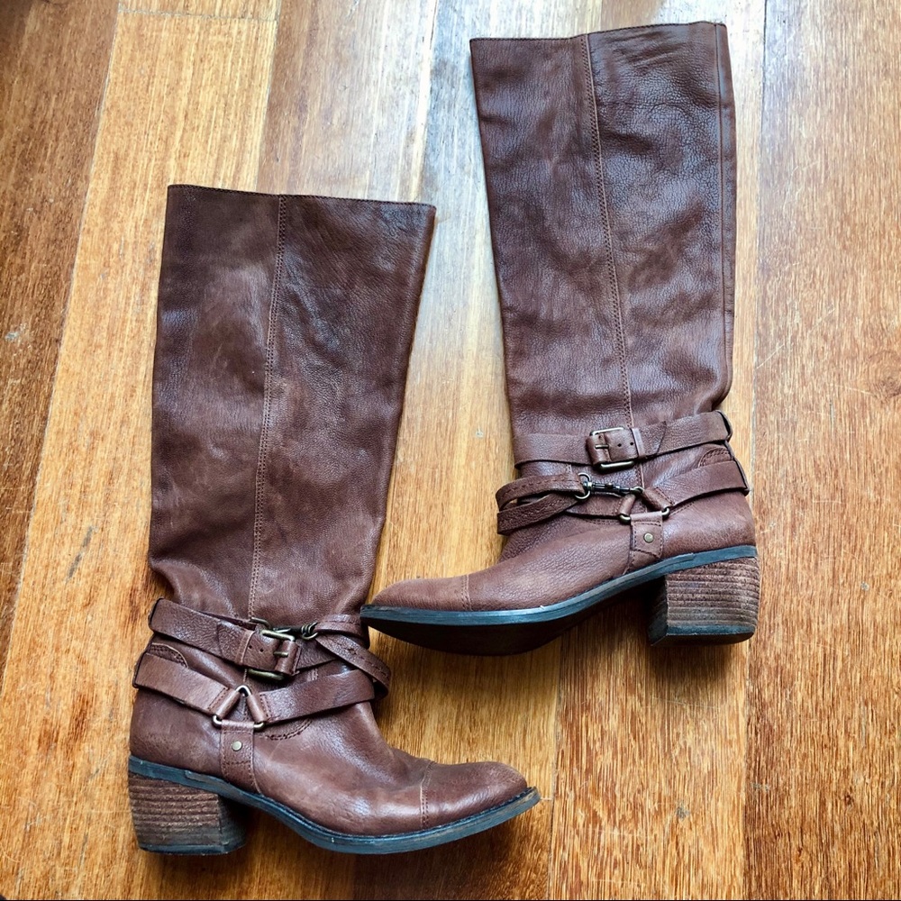 Gianna Bini Genuine Leather Boots Size 8.5